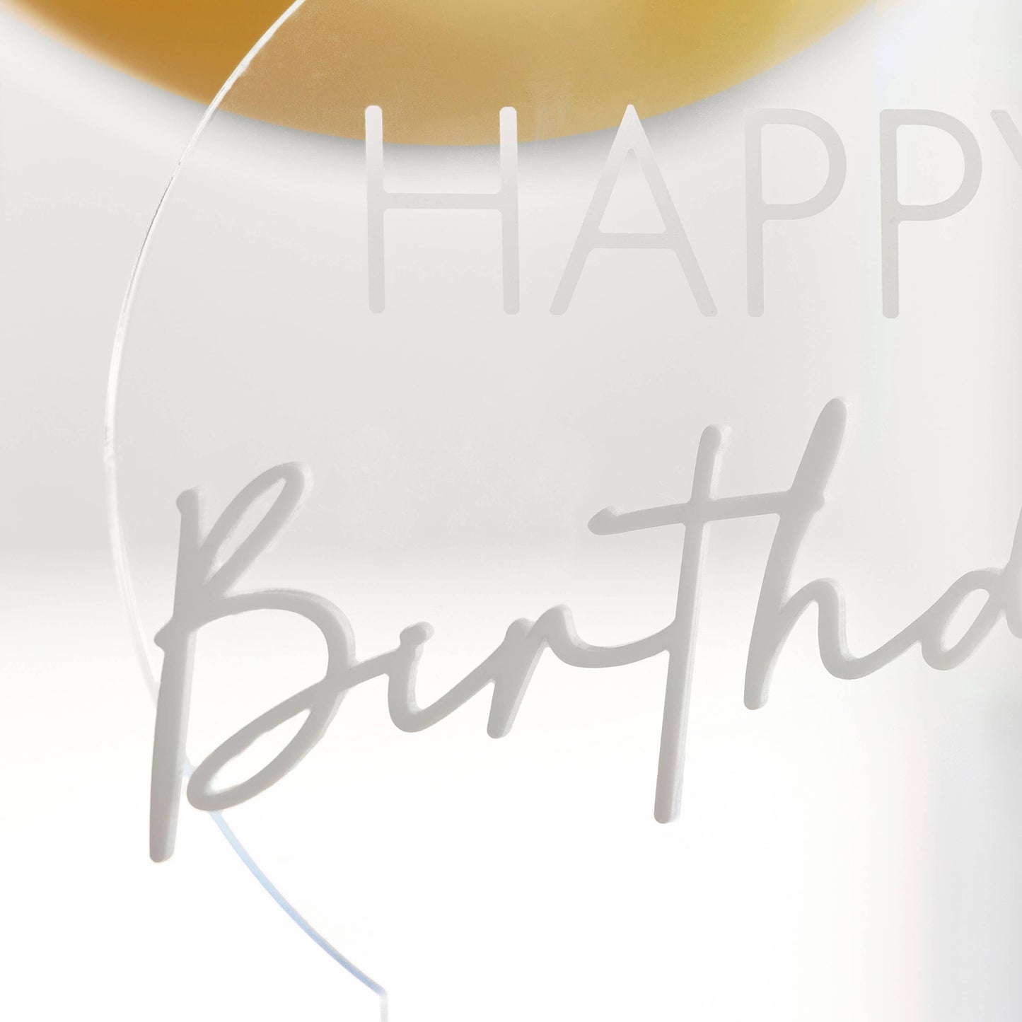 Acrylic Happy Birthday Cake Topper