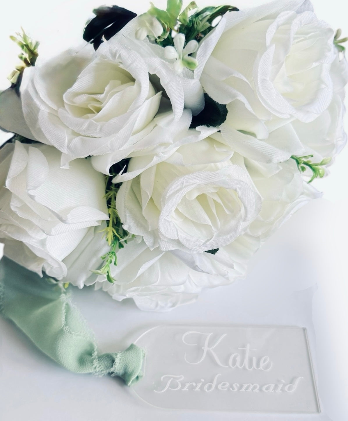 Personalised Wedding Tags, Bridesmaids, Bride, Bridal Party Dress Tags, Acrylic Tags