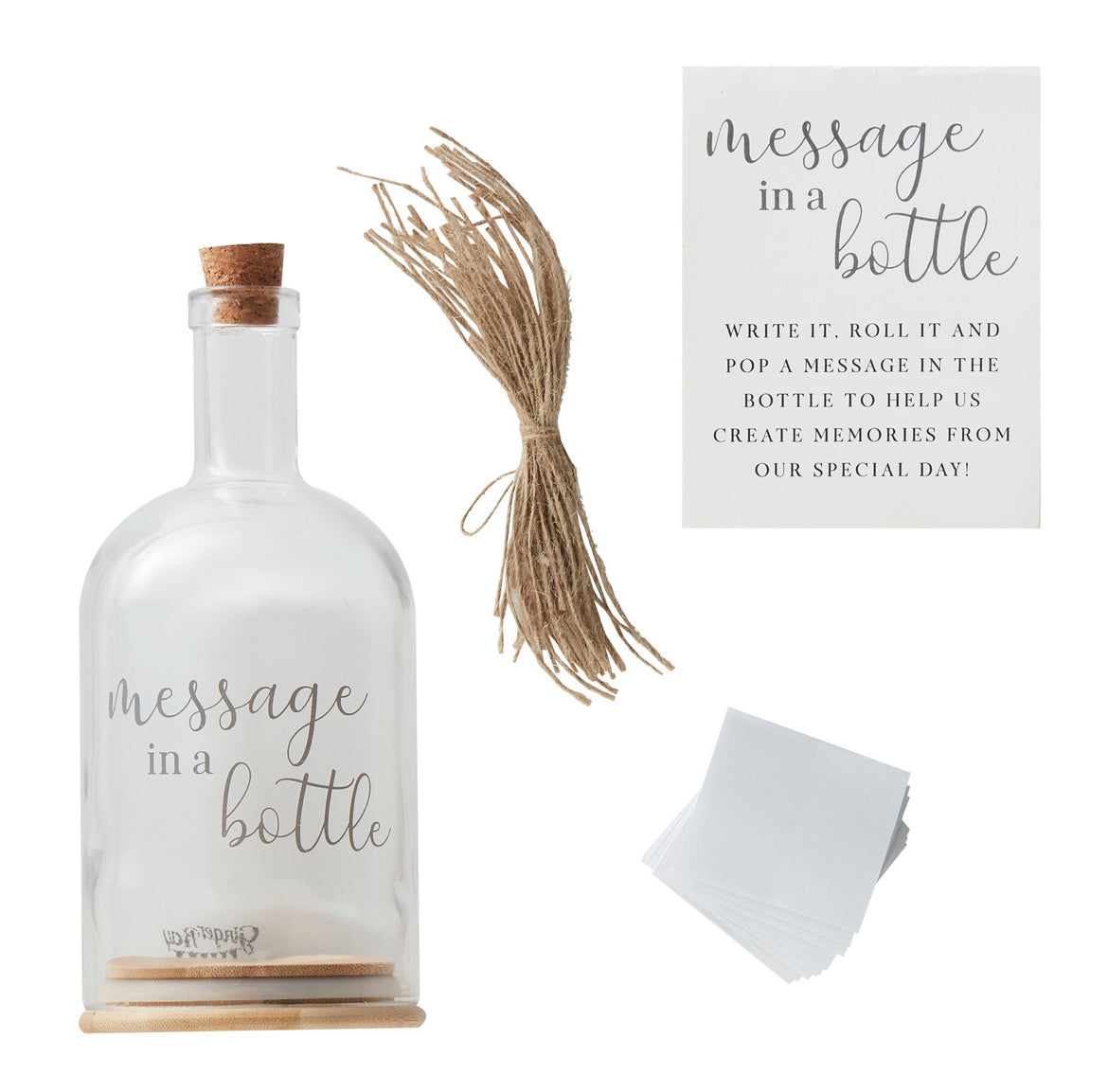 Message in a Bottle Wedding Guest Book Alternative