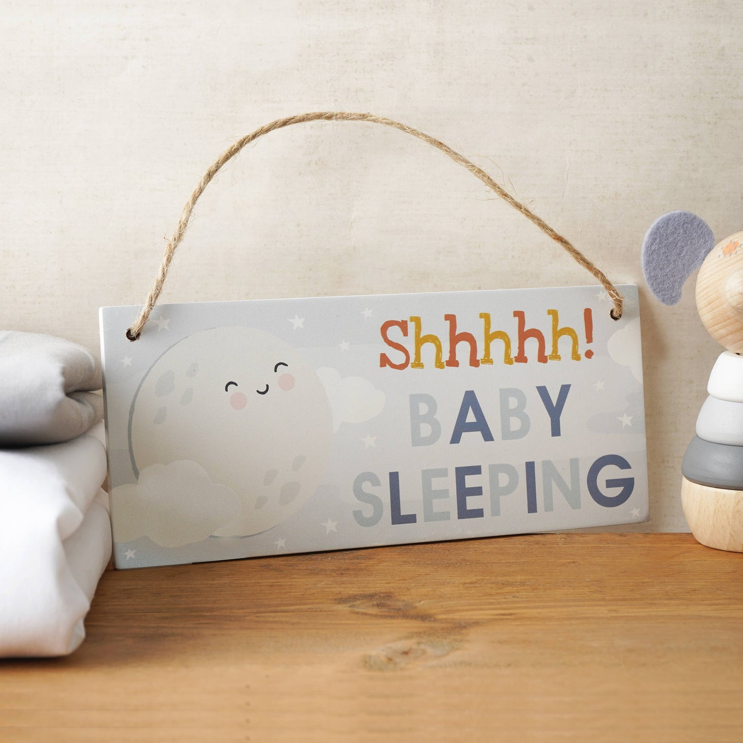 Little Tribe 'Baby Is Sleeping' Hanging Sign