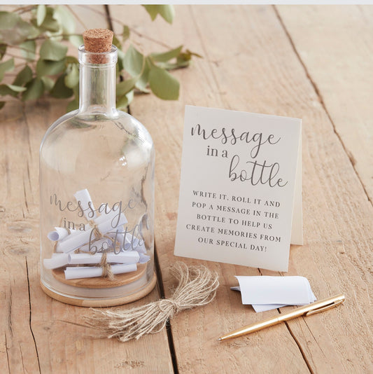 Message in a Bottle Wedding Guest Book Alternative
