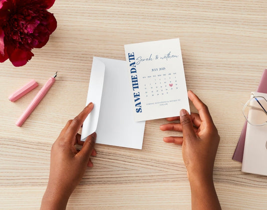 Personalised Save The Date A6 Invitations