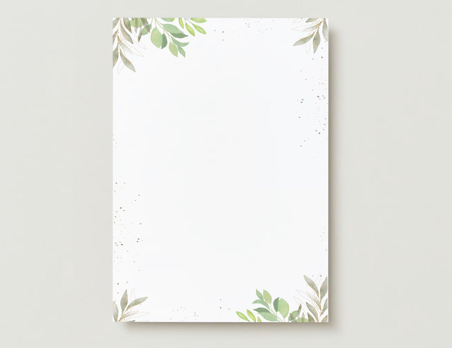 Personalised Floral Green Wedding Invitation
